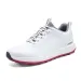 Men White Spikeless Golf Shoes Waterproof Non Slip Breathable Cushion Sole Outdoor Training Sneakers_vogvips.com