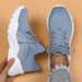 Large Size Sports For Women, Breathable Fly Knit Socks, One Foot Lazy Shoes_vogvips.com