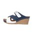 Velcro Color Matching Thick Sole Wedge Sandals Women's New Arrival Cross One-line Fish Mouth Plus Size Slippers_vogvips.com