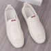 Euro Step Summer Handmade Lace-up Slip-on Soft Sole Casual Leather Shoes Men's Hollow Breathable Loafers_vogvips.com