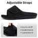 Bebealy Women Slippers Corduroy Bedroom Shoes With Arch Support Velcro Adjustable Women Cotton Slippers House Slippers For Women_vogvips.com
