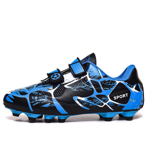 Soccer Shoes Soccer Cleats Football Boots Magic Tape No-Tie Soccer Shoes Children, Boys Girls, AG Long Spikes, TF Cleats, Suitable For Primary Seconda_vogvips.com