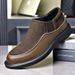 European Warm Series Cowhide 2025 Autumn Winter New Men's Casual Leather Korean Version Versatile Breathable Work Shoes For Men_vogvips.com
