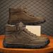 Large Size Men's Leather Boots, Men's Fashion Hand-stitched Ankle Boots Flat-bottomed Lace-up Casual Shoes_vogvips.com