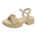 Sandals Women Platform Fairy Wind Pearl Beach Shoes Soft Sole Fashion Roman Shoes Tide_vogvips.com
