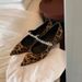 Women's Shoes Elegant Small Pointed Toe Sparkling Diamond Strap Versatile Leopard Print Shallow Mouth Small Thick Heel Single Shoes For Women Spring_vogvips.com