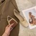 French Low Heel Mary Jane Evening Gentle Shoes Flat Versatile Skirt Grandma Shoes Mom Pouch Shoes_vogvips.com