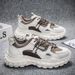 Men's Casual Sneakers With Thick Sole, Lightweight Breathable Synthetic Leather Upper, Round Toe, Low-Top Design For Summer, Sports And Daily Wear_vogvips.com