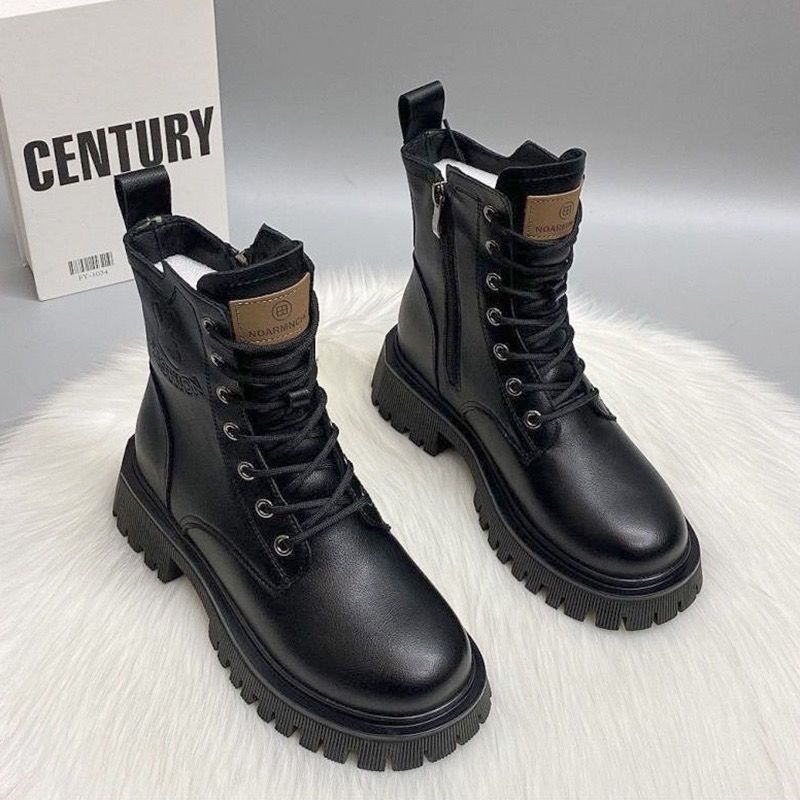 Martin Are Really Soft Leather Thick Soled Women's Velvet Autumn And Winter New 2023 Short Boots British Style_vogvips.com