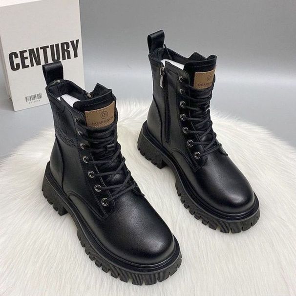 Martin Are Really Soft Leather Thick Soled Women's Velvet Autumn And Winter New 2023 Short Boots British Style_vogvips.com