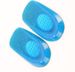 Elastic blue GEL heel pad shock absorption relieve heel pain new insole half size pad men's and women's size_vogvips.com