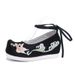 Bow Hanfu Style Women's Embroidered Raised Toe, Ancient Costume Cloth Shoes, Students_vogvips.com