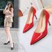 High Women S Patent Leather Pointed Toe Fashion Daily Cm Heels Shoes Large Size Brand Pumps_vogvips.com