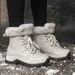 Winter New Warm Snow Boots With High Top And Fleece Women's Boots, Outdoor Hiking Couple Anti Slip Hiking Shoes_vogvips.com