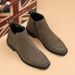 Men's Shoes Casual Leather Boots Korean Edition Frosted Short Boots Anti-velvet Chelsea Boots Men's_vogvips.com