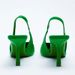 2025 Spring New Style Pointed Toe Thin Heel Mid-Heel Single Backless Closed-Toe Sandals High Heels Green Plus Size_vogvips.com