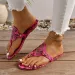 Leather Flip-ps Shoes Summer Big Brand New Women's Leopard Print Snakeskin Slippers Europe And America 36-43_vogvips.com