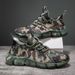 Live Streaming Gradient Color Trend Casual Sports For Men And Women, Couples, Flying Woven Mesh S, Popcorn Running_vogvips.com