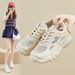 Dad Shoes Female Student Sports And Leisure Street Shoes Mesh Breathable Heightening Shoes_vogvips.com