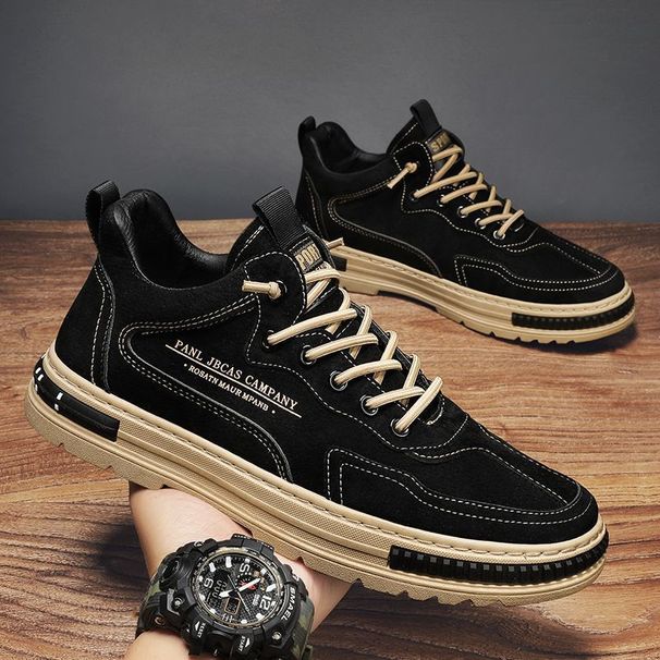 New For Men Comfortable Flat Casual Outdoor Wild Men's Sneakers High End Fashion One Pedal Dress Shoes Male_vogvips.com