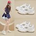 Dad Shoes Female Student Sports And Leisure Street Shoes Mesh Breathable Heightening Shoes_vogvips.com