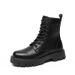 Martin Boots Men's Style High-top Thick-soled Heightening Tooling Leather Boots Men's Genuine Leather High Locomotive Trendy Men's Boots_vogvips.com