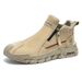 Men's Spring And Autumn Work Shoes, Men's Casual Sports Anti-Slip Wear-Resistant High-Top Work Shoes, Ankle Boots, Casua_vogvips.com