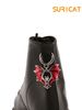 Grunge Punk Style 2-piece Gothic Outfit, Dark Bat-themed Boot Decoration, Holiday Party Gift, Halloween Decoration._vogvips.com