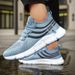 Men's Lace-Up Lightweight Mesh Breathable Comfortable Rebound Sole Park Running Sports Shoes_vogvips.com