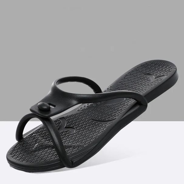 Folding Slippers Trip Travel Portable Slides Women Men Light Home Hotel Salon Homestay Guest Use Sandals Bathing Beach_vogvips.com