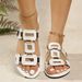 New Slipper Solid Color Open-toe Set Foot Vacation Beach Flat Sandal Caual Flip Flop Summer Indoor Women Slide_vogvips.com