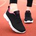 Cross-border Brand Women's Sports New Spring And Autumn Mesh Breathable Flat Running Shoes, Lightweight Black Work Shoes_vogvips.com