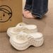 Thick Soled Flip Flops For Women Summer Outdoor Wear Height Increasing Durian Diamond Shaped Non Slip Beach High Heeled Sandals_vogvips.com