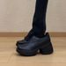 Women's Shoes New Autumn/winter Style Retro Inspired Chunky Heel 8cm Genuine Leather Slip On Shoes._vogvips.com