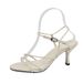 French Style Stiletto Sanda For Women 2023 New Summer Trendy Thin Strap Open Toe Cross Simple One-Word Buckle High_vogvips.com