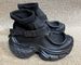 First Layer Cowhide Retro Platform Thick Bottom Big Toe Shoes Small Dad Shoes_vogvips.com