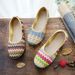 Flat Soft Soled Beach Woven Cloth Shoes, Summer Sandals, Ethnic Style Breathable Women's Singles Shoes_vogvips.com