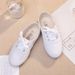 Kids Canvas Shoelace 61 White Shoes_vogvips.com
