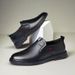 【 Dragonfly 】 New Casual One Step Bottom Soft Men's Leather Shoes_vogvips.com