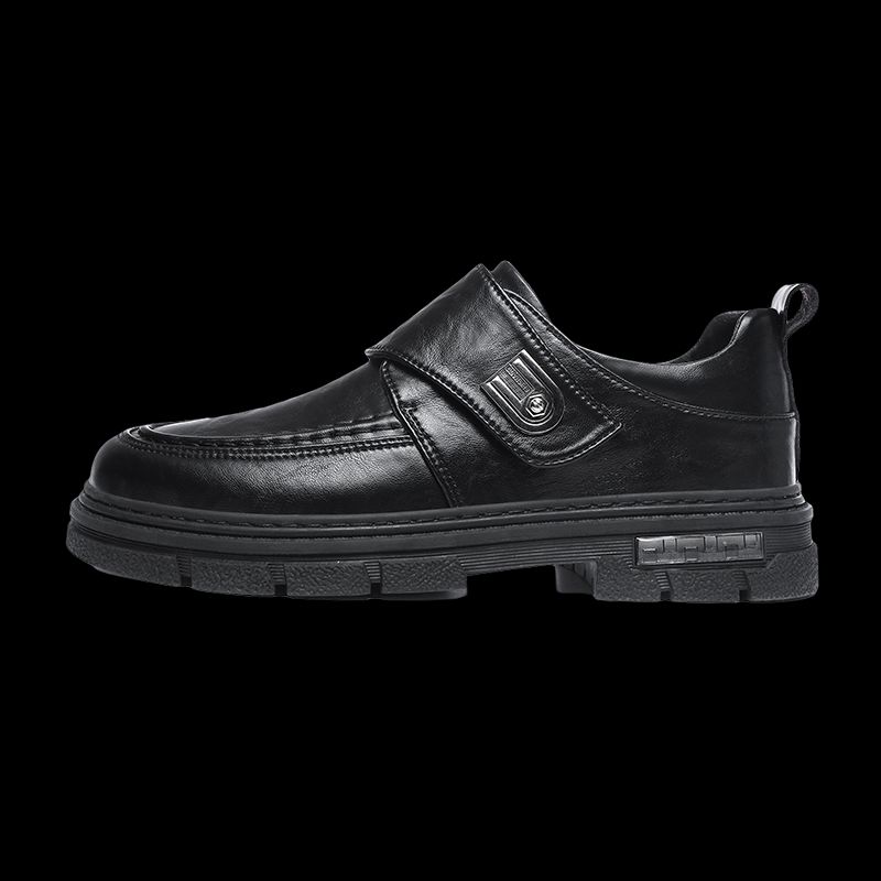 New Leather Spring Men's Shoes High-top Men's Heightening Tooling Martin Boots_vogvips.com