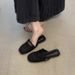 Braided Open Toe Mules For Women, New Spring Summer Style, Evening Cool Slippers_vogvips.com