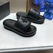 SM Women's Thick-Soled Height-Increasing Cross-Flower Outdoor Slip-On Slippers 2025 New Genuine Leather High-Qualit_vogvips.com