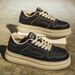 Men's Fashion Leather Extra Thick Sole Height Increasing Board Shoes Lace Up Comfortable Casual Sneakers For Men Autumn Winter_vogvips.com
