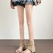 Summer Height-increasing For Women 2026 New French Suede Hollow Open-toe Short Boots With Back Zipper Maillard Sandals_vogvips.com