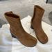 Women Ankle Boots Fashion Autumn Winter Soft Leather Split Toe Tabi Thick High Heels Chunky Shoes Ins Style Short Booties_vogvips.com