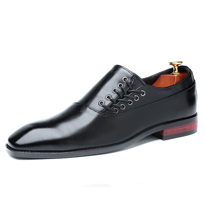 TerraStride Business Formal Leather British Pointed Derby Casual Lace-up Men's Breathable Groom Wedding Shoes Men_vogvips.com