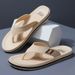 Men's Summer Fashion Trend, Soft Soled Outer Wear, Clip On Flip Flops, Anti Slip Korean Casual Men's Slippers_vogvips.com