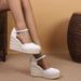 Women S Platform Wedge Sandals With Hollow Design Jute Sole Breathable Casual Slip On Shoes For Spring Autumn_vogvips.com