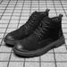 Martin Boots Men's Boots Leather Boots Casual Trendy High-Top Work Shoes Single Boots Winter Men's Shoes_vogvips.com