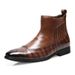 Voyage 8655 Brogue Ankle Men Pointed Toe Martin Boots Large Size Export Men's Shoes_vogvips.com